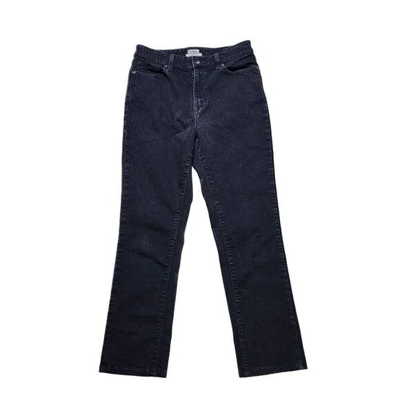 L.L. Bean Classic Fit Women's Straight Leg Black Jeans Size 10 Regular - Picture 1 of 8
